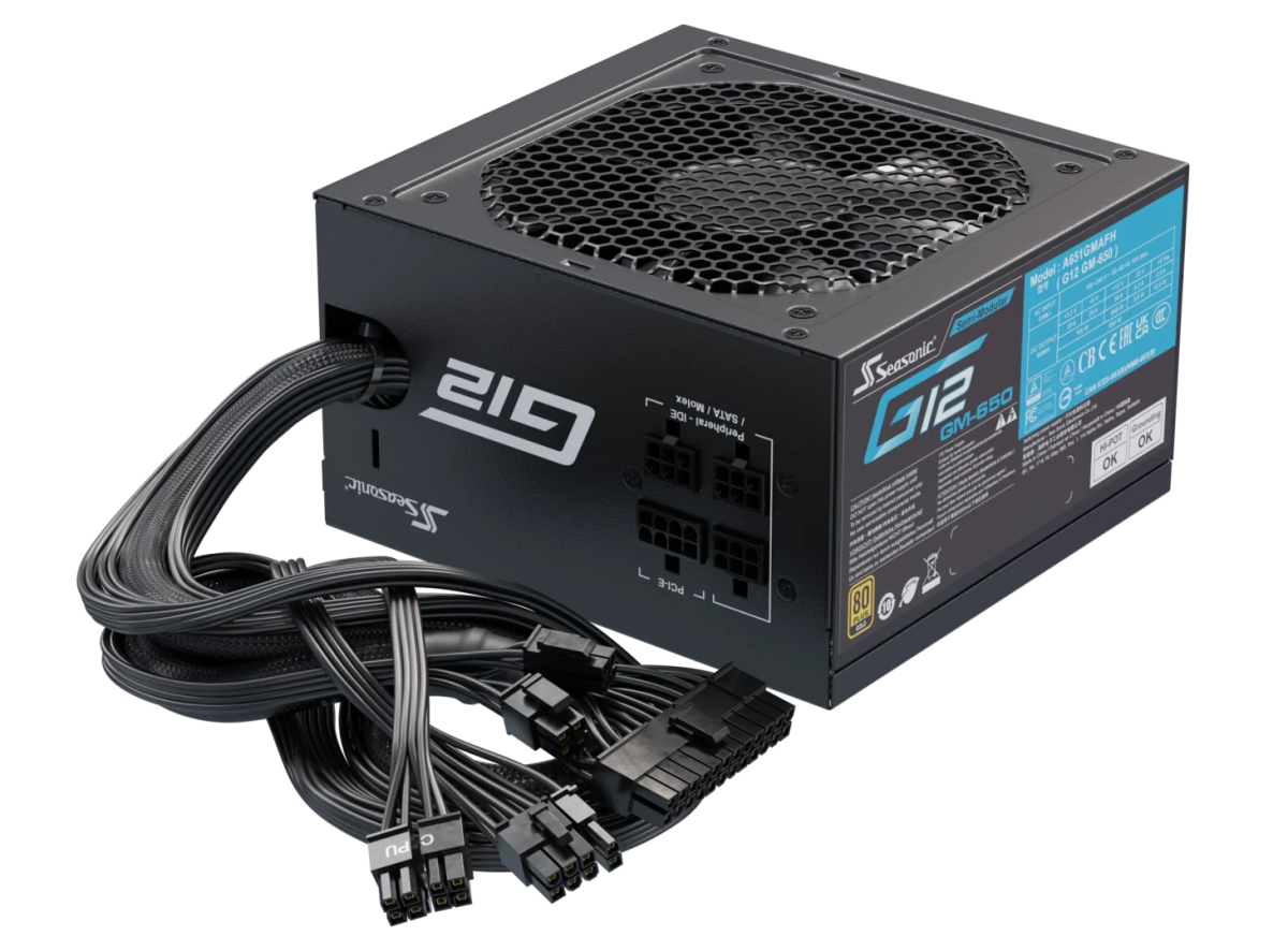Seasonic G12 GM - 650 Power Supply 650 Watts | A651GMAFH - Vektra Computers LLC Seasonic G12 GM - 650 Power Supply 650 Watts | A651GMAFH - Vektra Computers LLC